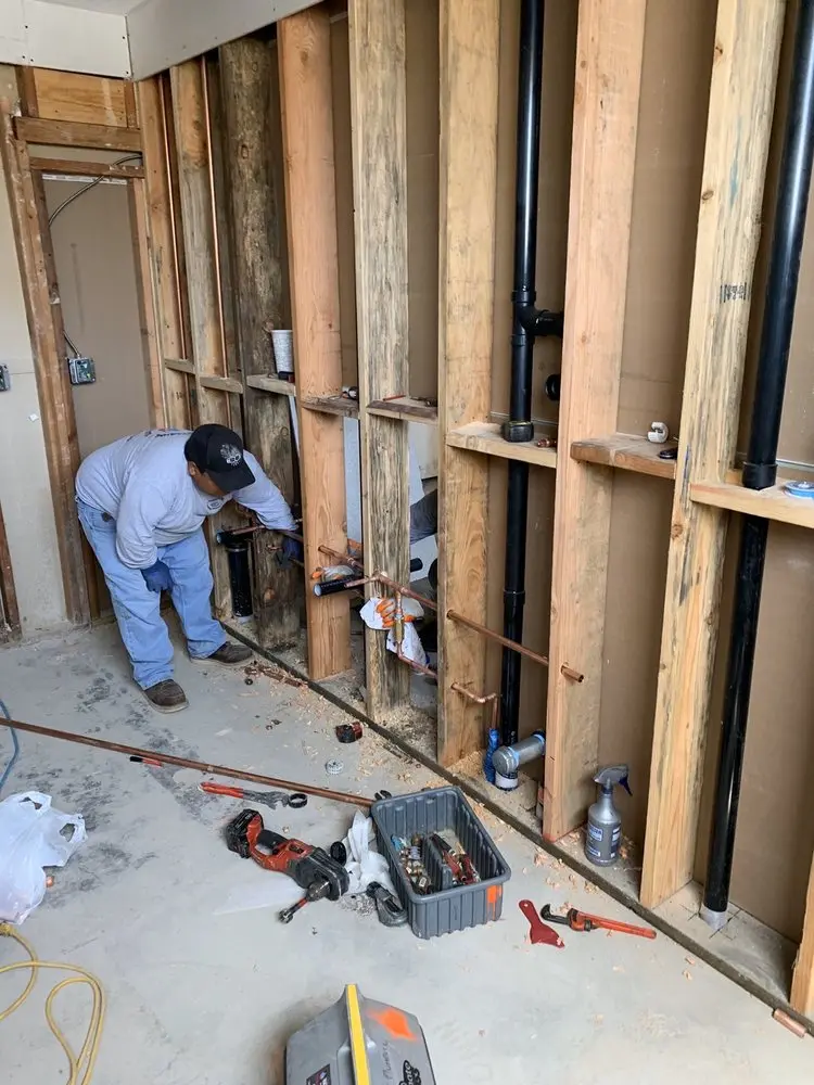 Commercial rough-in plumbing for Gas Line Repair in Rowland